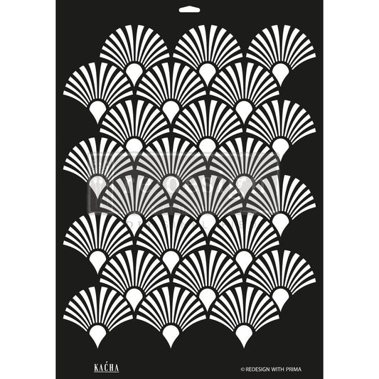 Peacock Decor Stencil Kacha - 18" x 25.5"