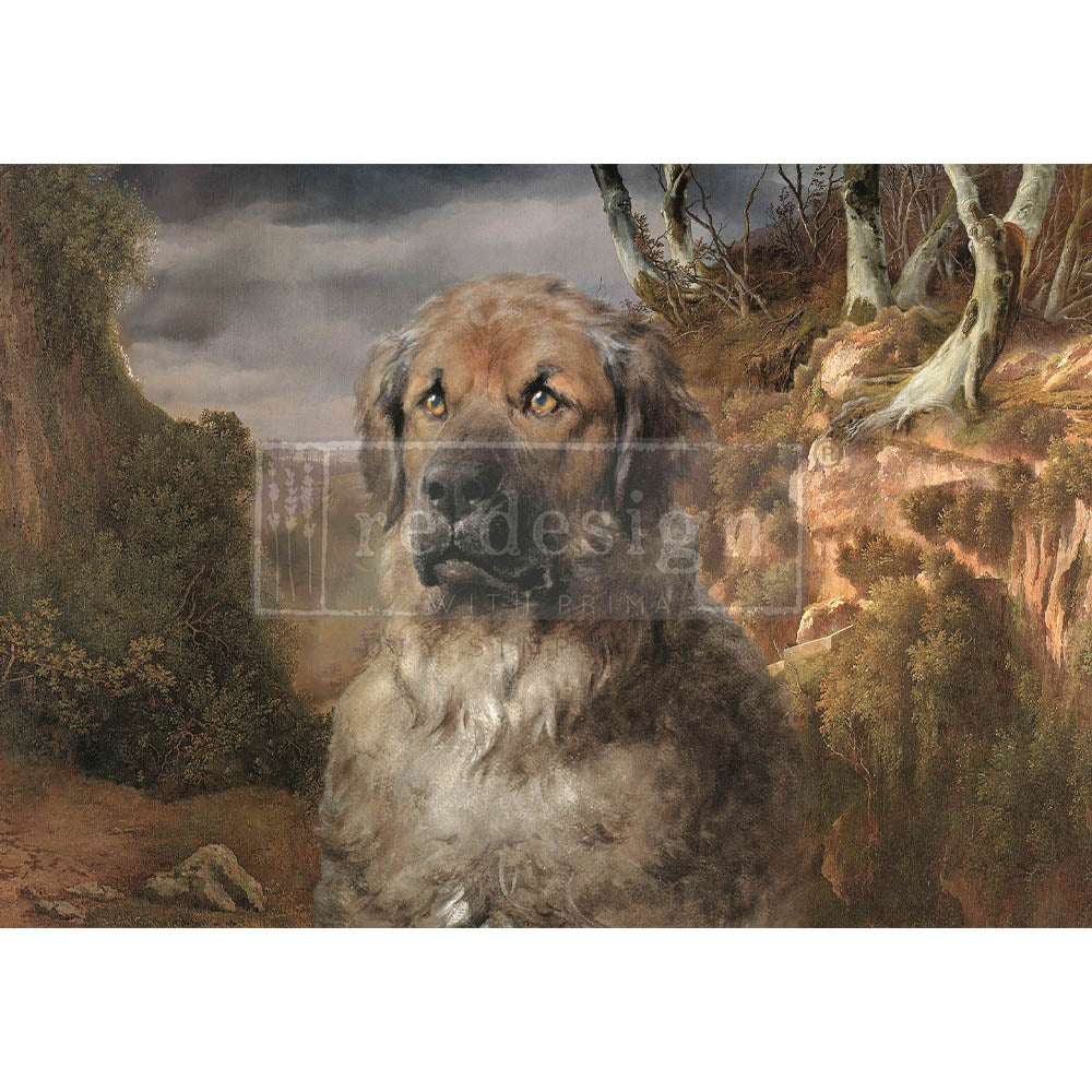 Loyal Friend A1 Mulberry Rice Paper Decoupage