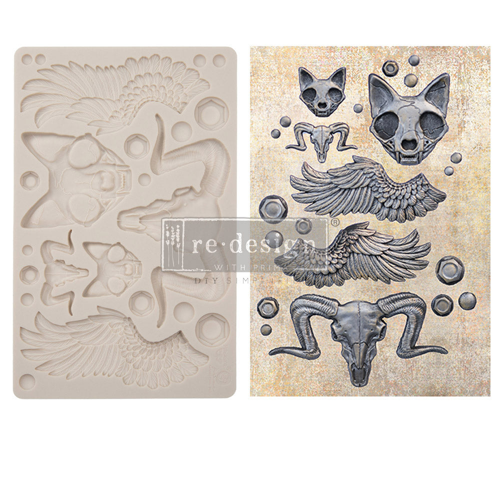 Amun and Bast Finnabair Decor Mould - 1 pc, 5"x10"x8mm