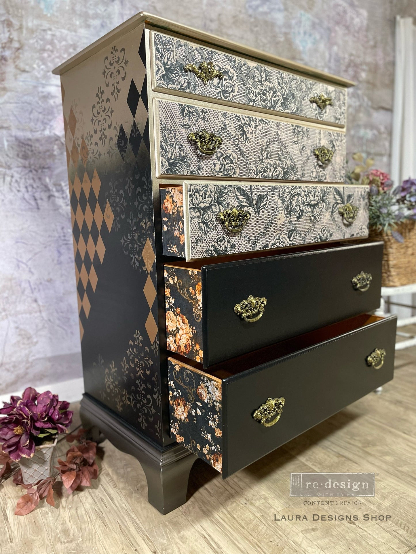 Antique Laces - A1 Fiber Paper Decoupage