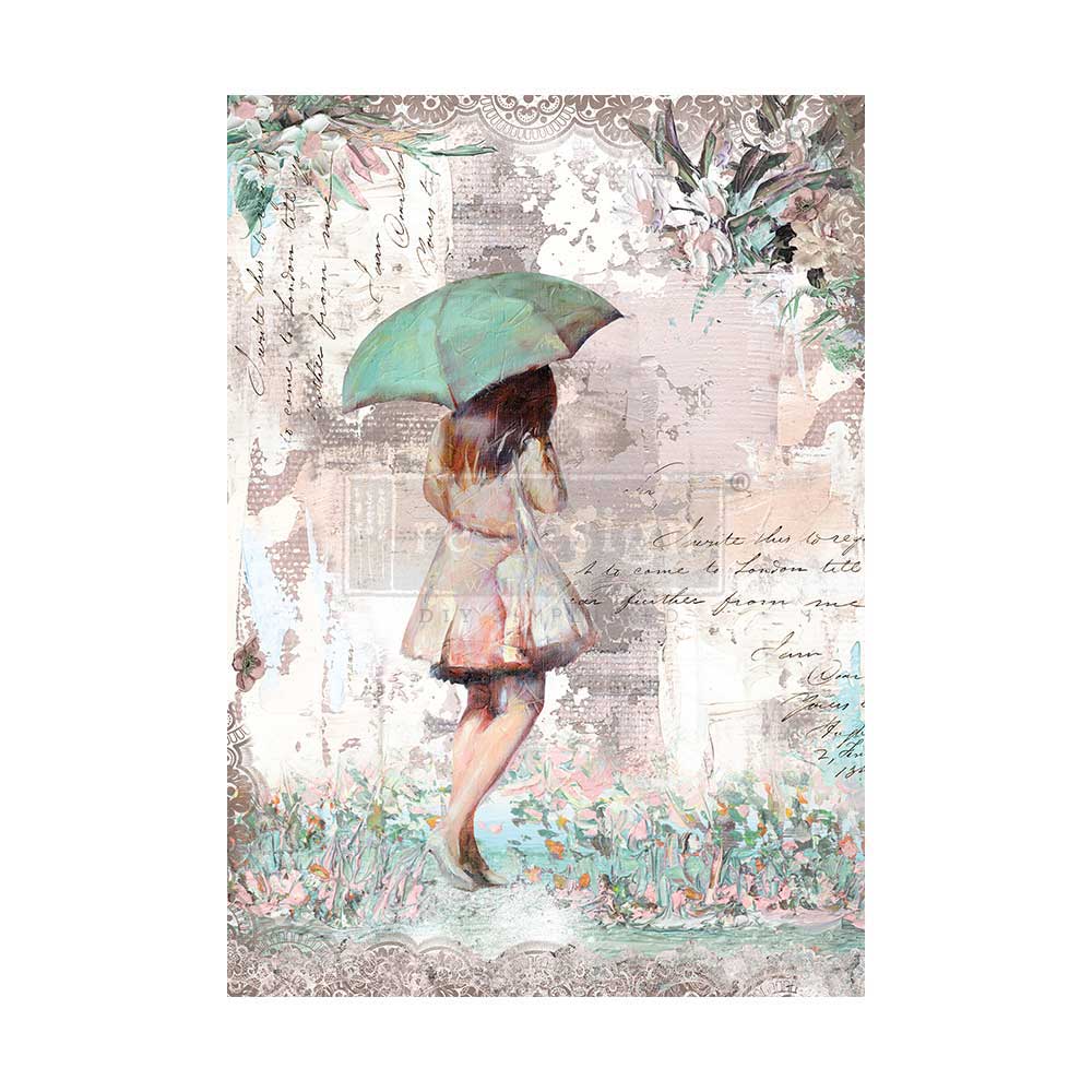Rainy Afternoon - A1 Rice Paper Decoupage