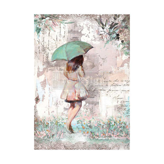 Rainy Afternoon - A1 Rice Paper Decoupage