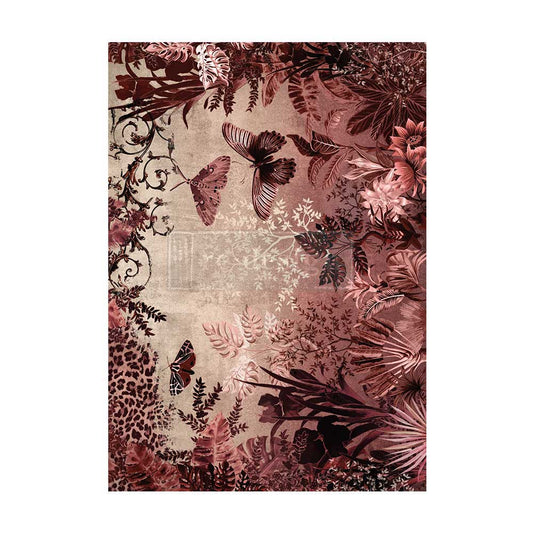 Sepia Rainforest - A1 Fiber Paper Decoupage