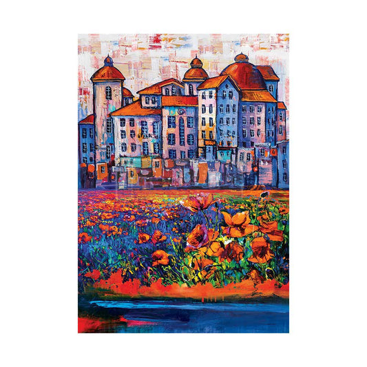 Village in Color - A1 Fiber Paper Decoupage