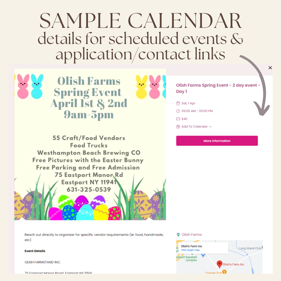 Vendor Shows Event Calendar
