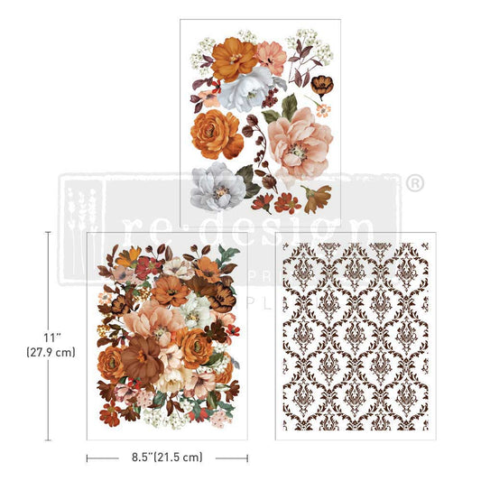 Classic Peach - Decor Middy Transfers - 3 sheets, 8.5"x11"