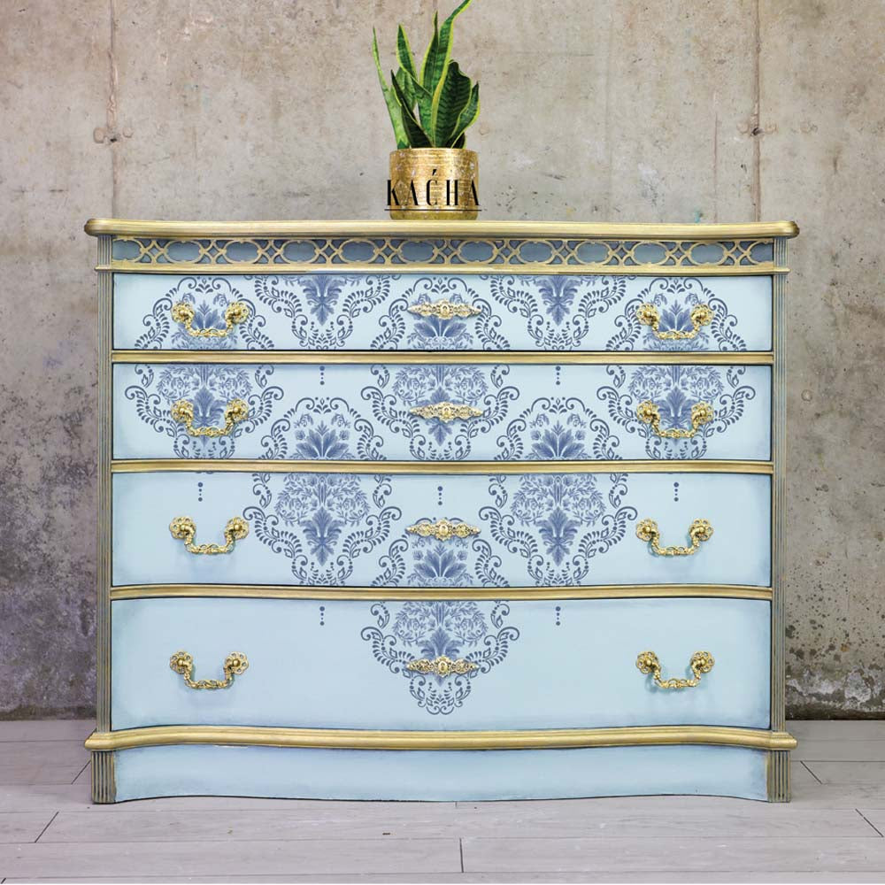 Kacha Dana Damask Transfer - 24" x 35", 2 sheets