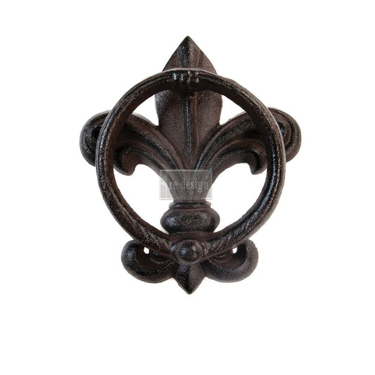 Fleur de Lis Cast Iron Knocker