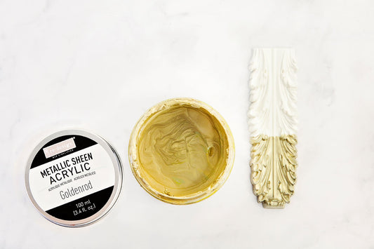 Acrylic Paint with Metallic Sheen