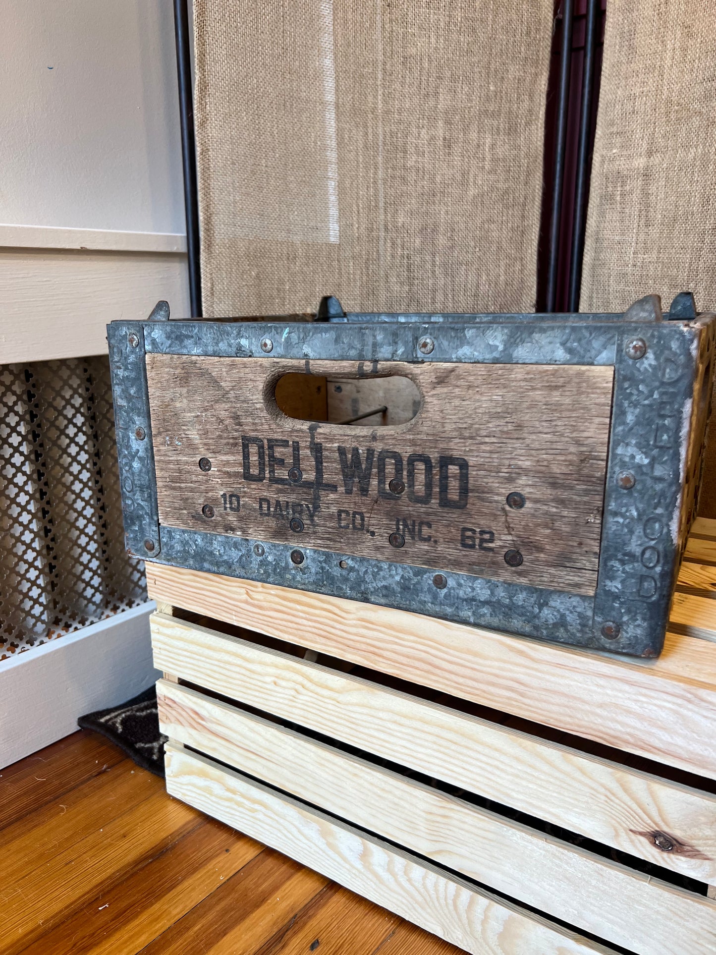 Vintage Dellwood Milk Crate