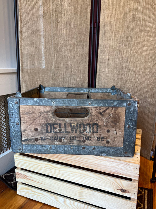 Vintage Dellwood Milk Crate