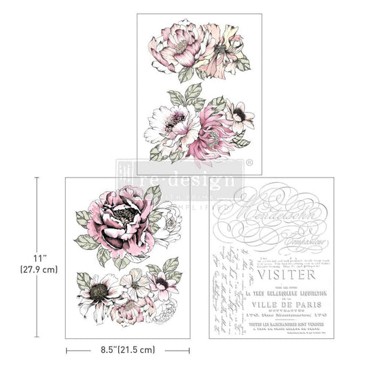 Desert Rose - Decor Middy Transfers - 3 sheets, 8.5"x11"