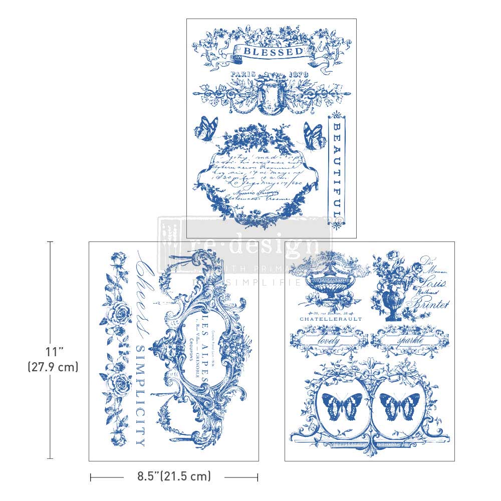 Lovely Labels - Decor Middy Transfers - 3 sheets, 8.5"x11"