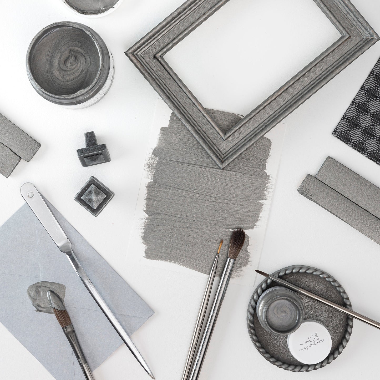 Brushed Steel - Fusion Mineral Paint Metallics