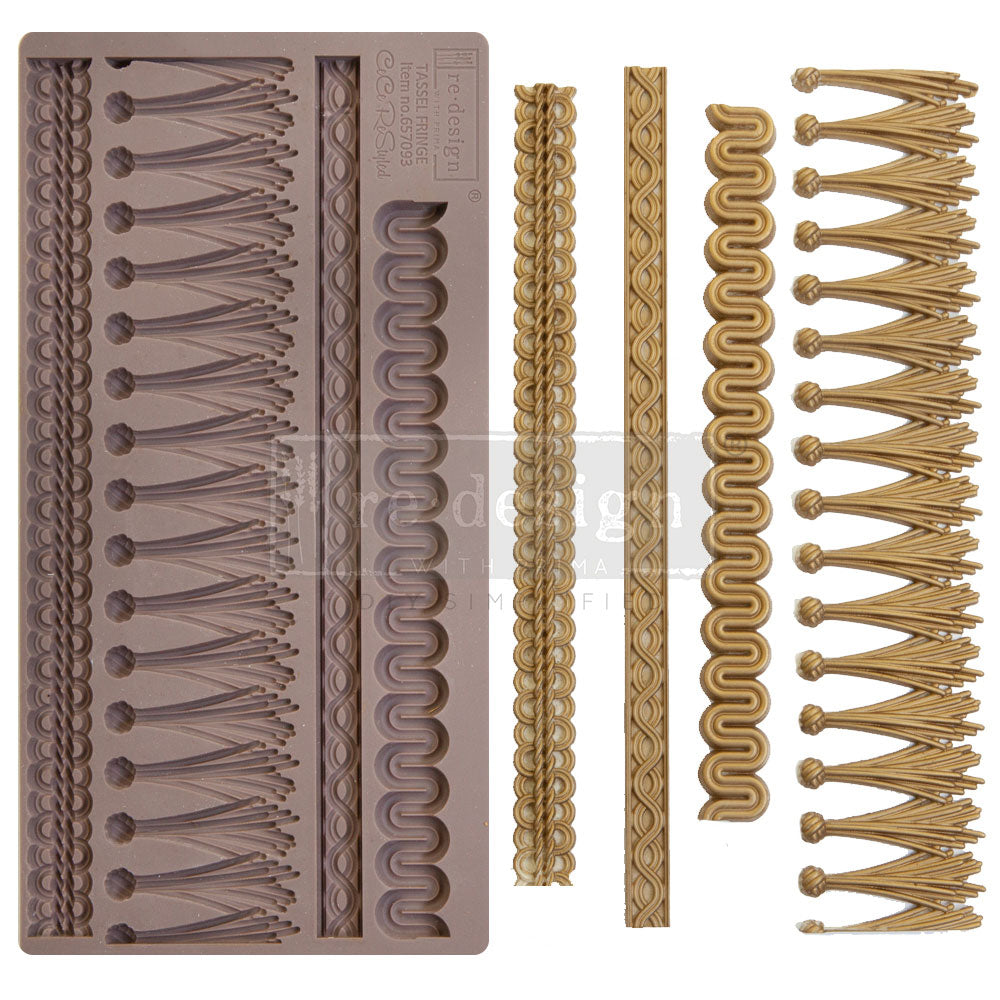 Tassel Fringe Decor Mould CECE - 1 pc, 5"x10"x8mm