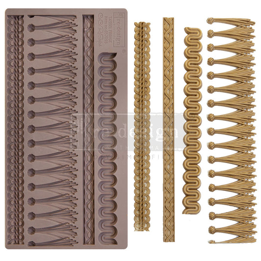 Tassel Fringe Decor Mould CECE - 1 pc, 5"x10"x8mm