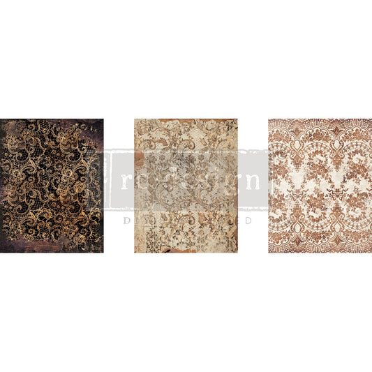 Delicate Lace - Decor Middy Transfers - 3 sheets, 8.5"x11"