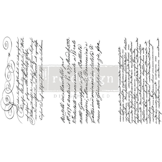 Secret Letter - Small Transfer - 6" x 12", 3 sheets
