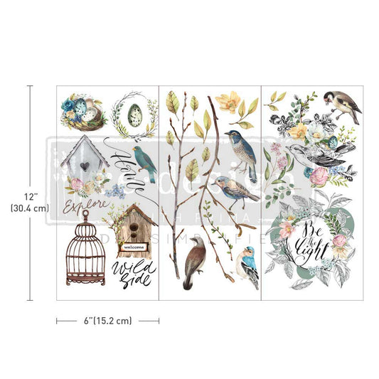 Garden Marvels - Small Transfer - 6" x 12", 3 sheets