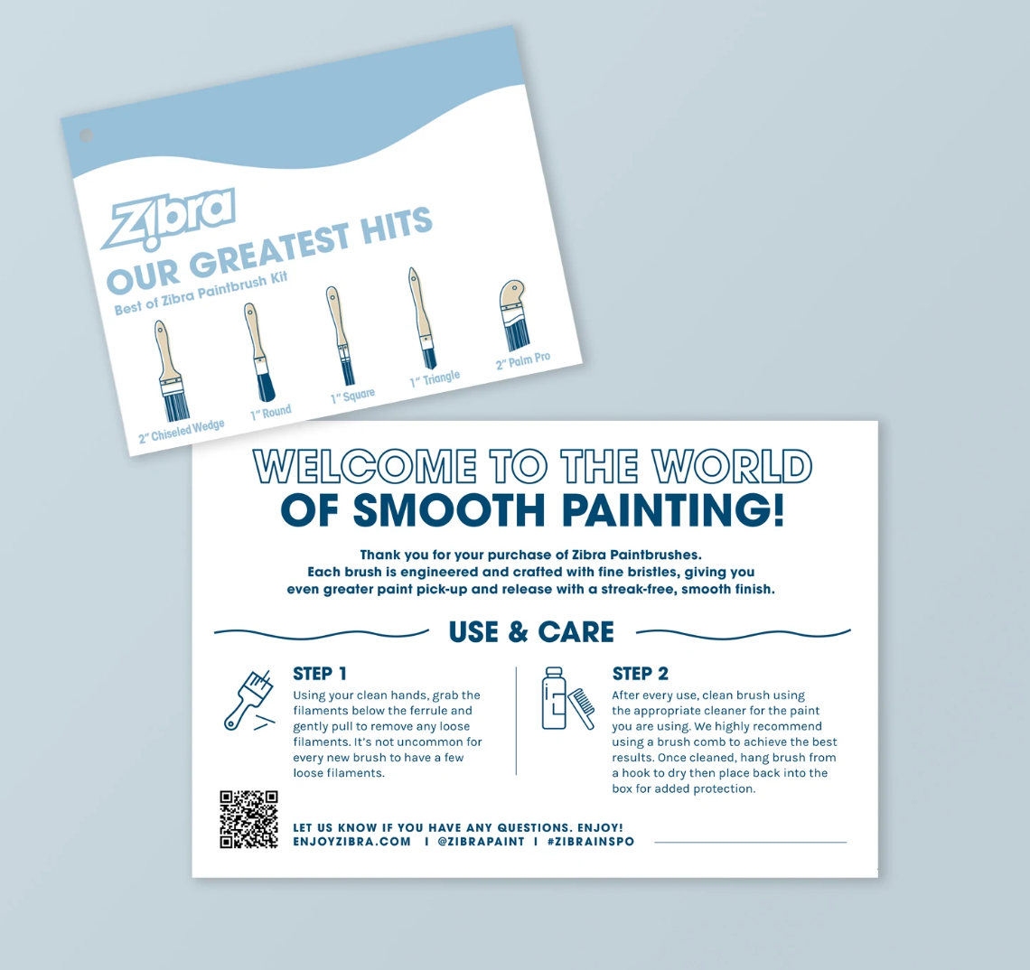 Best of Zibra Paint Brush Kit - 5 pieces