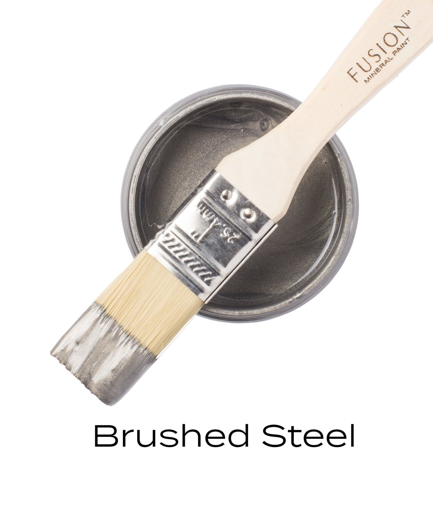 Brushed Steel - Fusion Mineral Paint Metallics