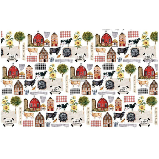 Odell Project:Decoupage - Decor Tissue Paper - Farm To Table
