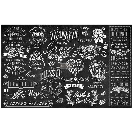 Odell Project:Decoupage - Decor Tissue Paper - Thankful Blessed