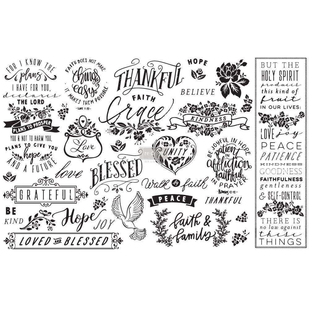 Odell Project:Decoupage - Decor Tissue Paper - Thankful Blessed