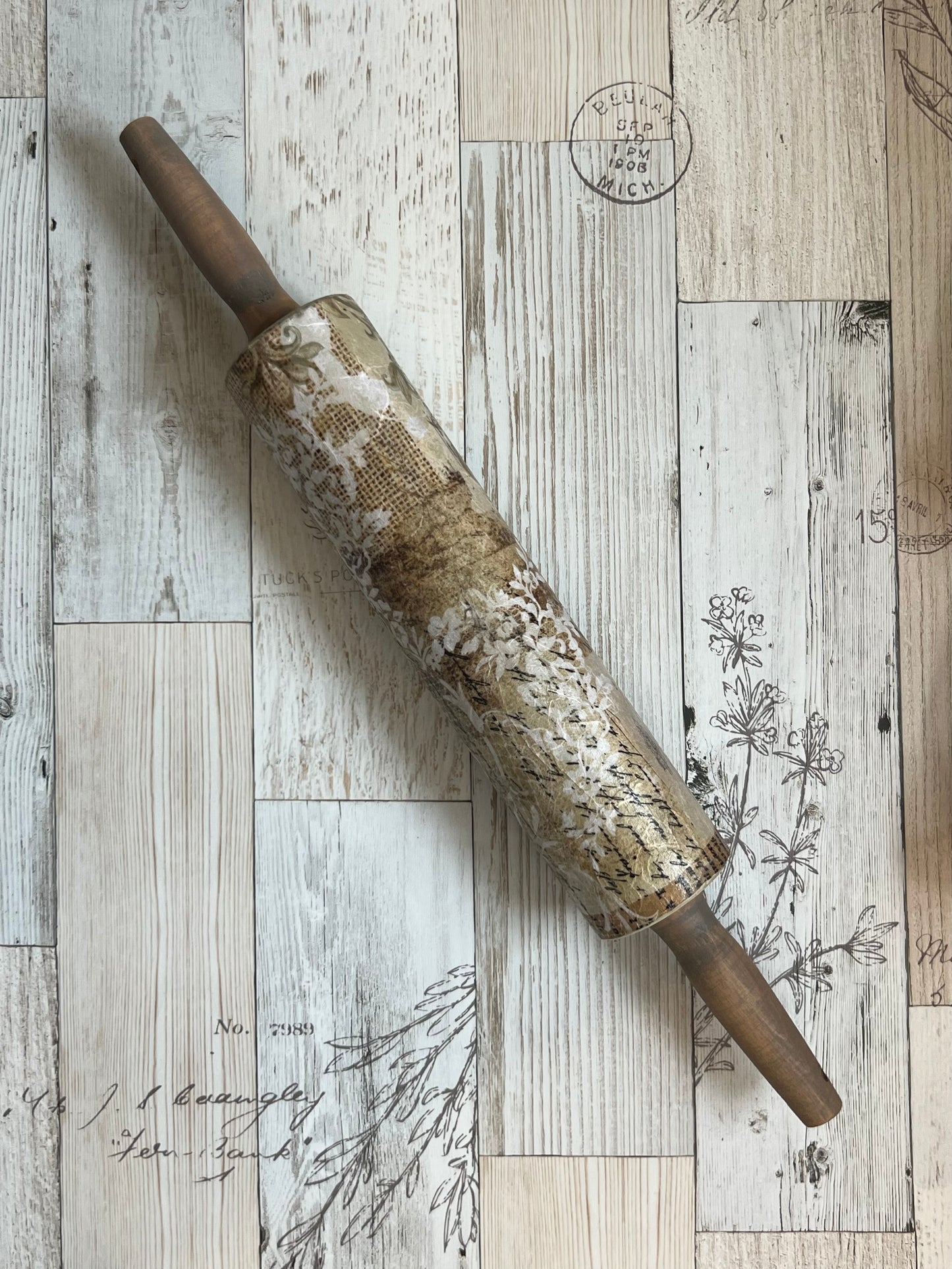 Decorative Rolling Pin - Botanical Sonata