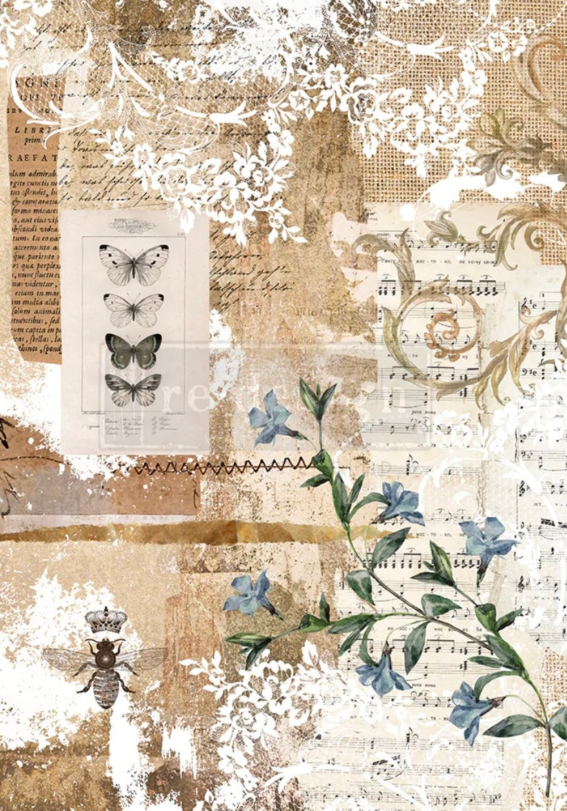 Decorative Rolling Pin - Botanical Sonata