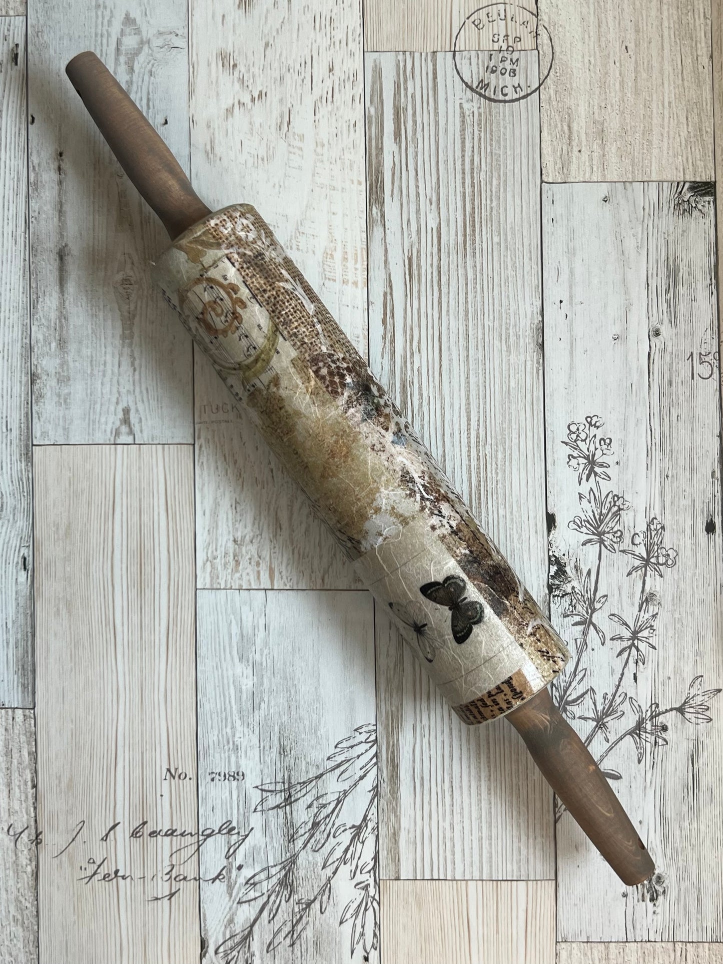 Decorative Rolling Pin - Botanical Sonata