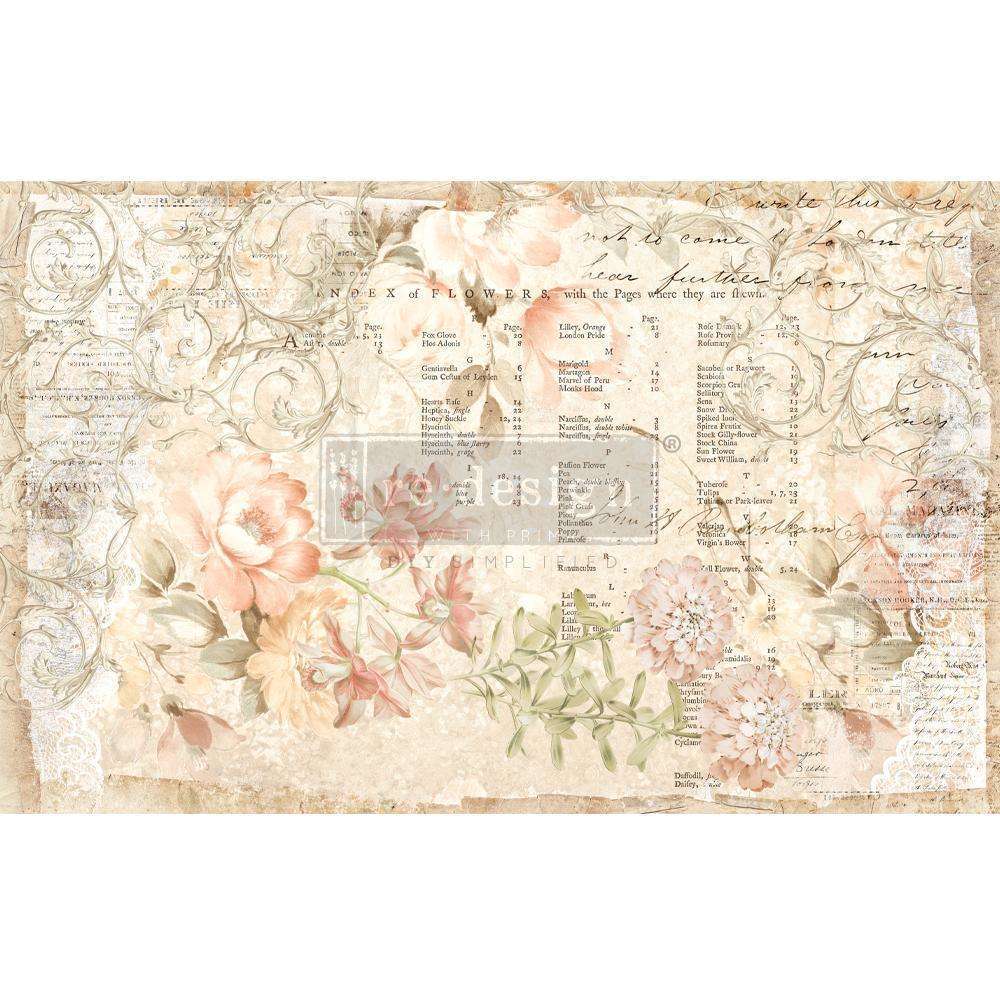 Odell Project:Redesign - Decoupage Decor Tissue Paper - Floral Parchment