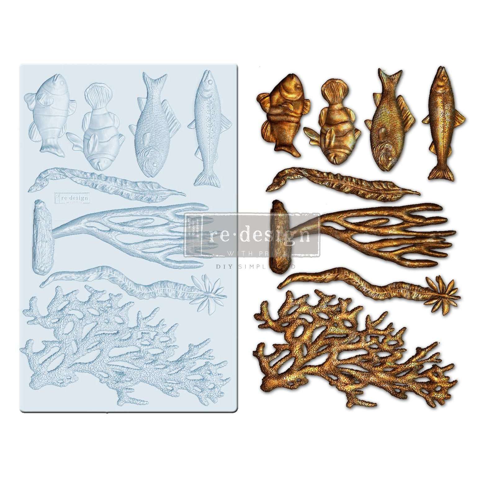 Odell Project:Redesign Decor Moulds - Coral Reef