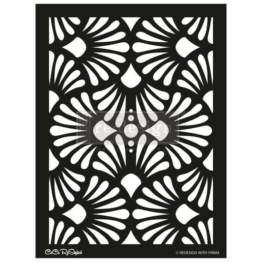 Odell Project:Redesign Stencil  -   Cece Modern Deco 18X25.5